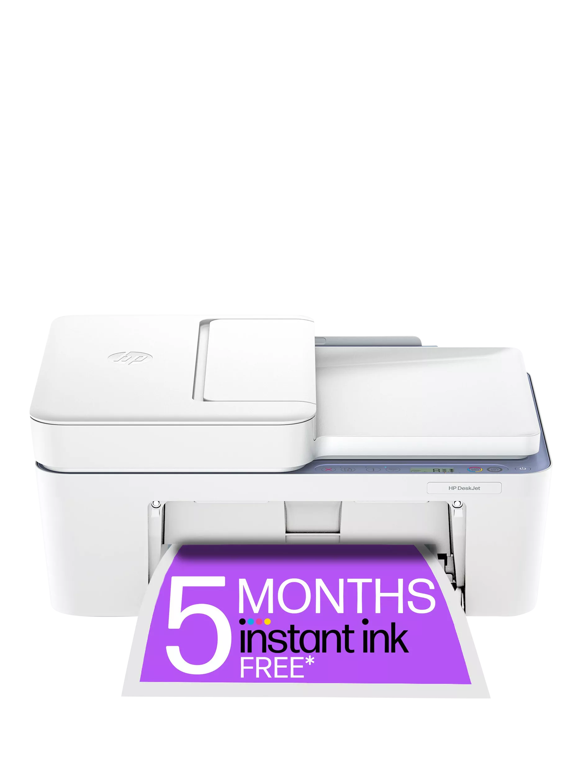 HP Deskjet 4322 all-in-one wireless printer in white (British brand)