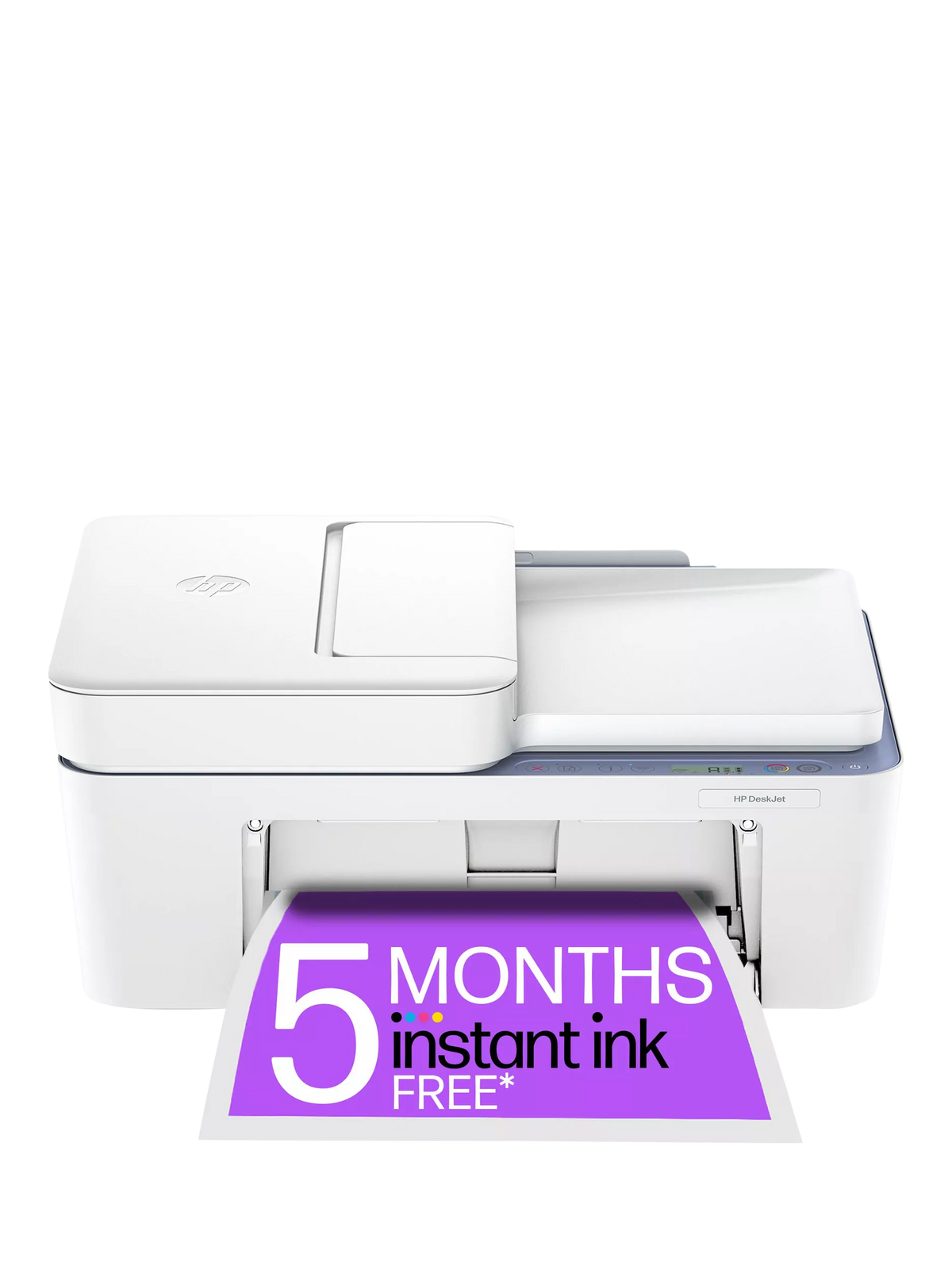 HP Deskjet 4322 all-in-one wireless printer in white (British brand)