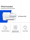 HP Deskjet 4322 all-in-one wireless printer in white (British brand)