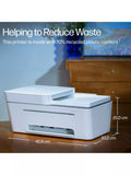 HP Deskjet 4322 all-in-one wireless printer in white (British brand)