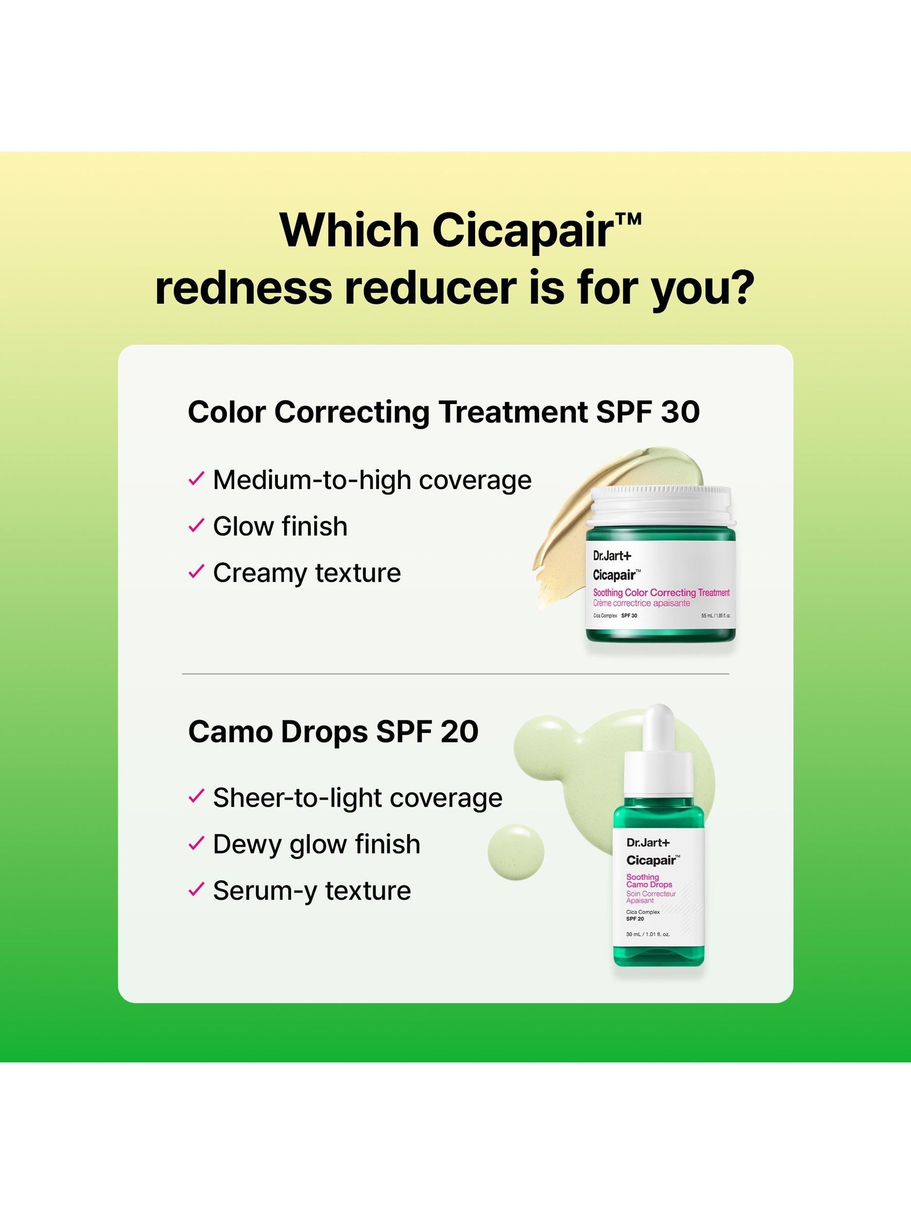 Dr.Jart+ Cicapair Soothing Camo Drops SPF 20 30ml, UK version