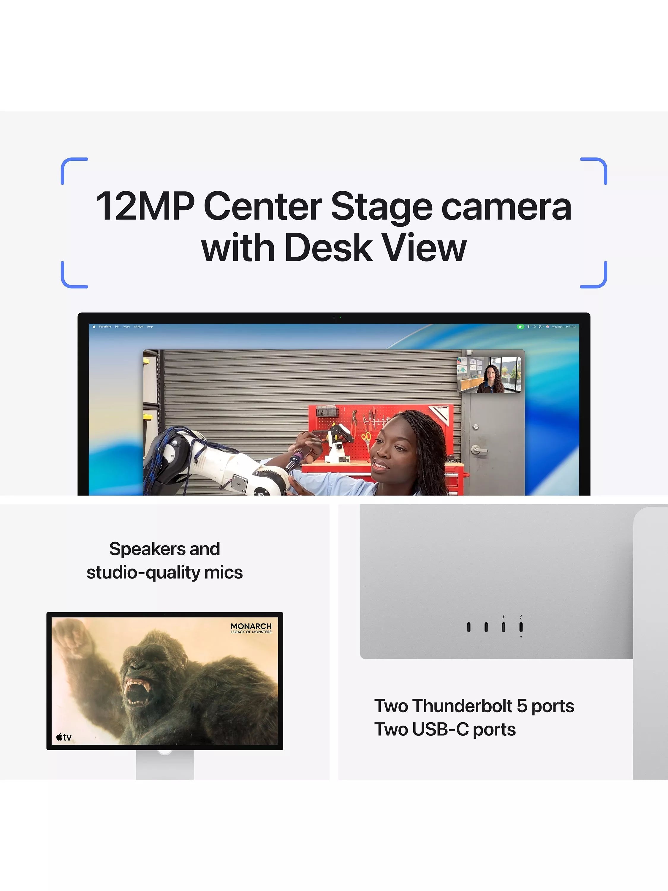 Apple Studio Display 27-inch 5K monitor with nano-texture glass, UK version