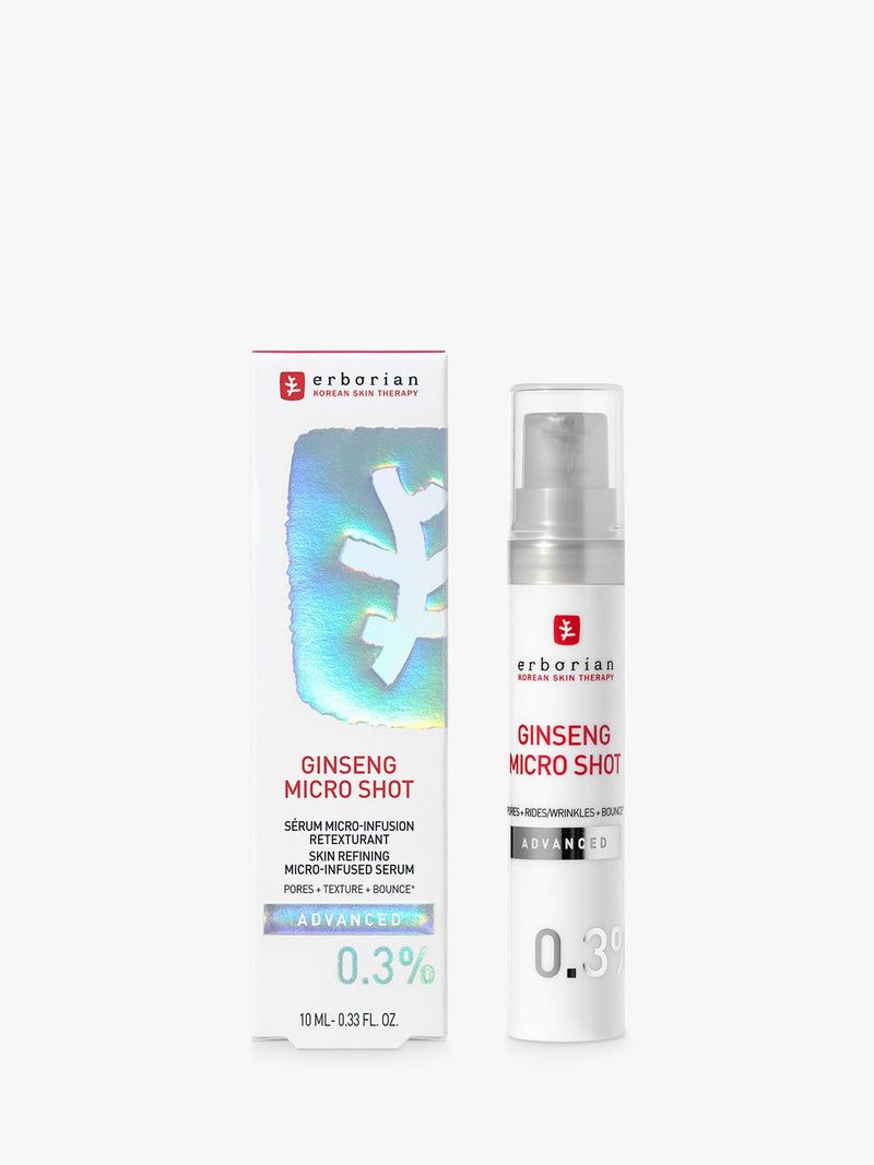 Erborian Micro Shot Advanced 0.3% Serum 10ml, imported from the UK