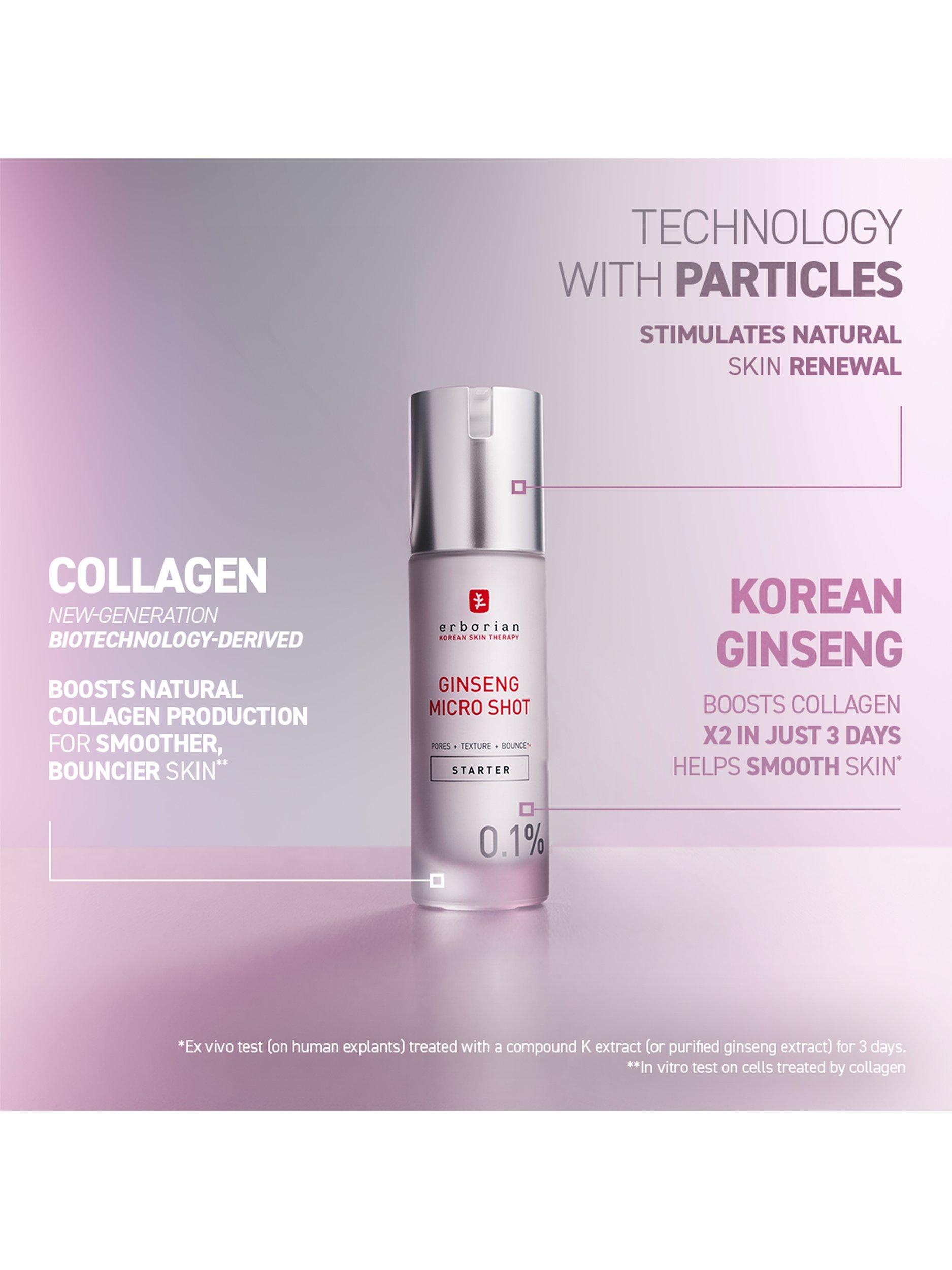 Erborian Ginseng Micro Shot Starter 0.1% Serum 10ml, imported from the UK