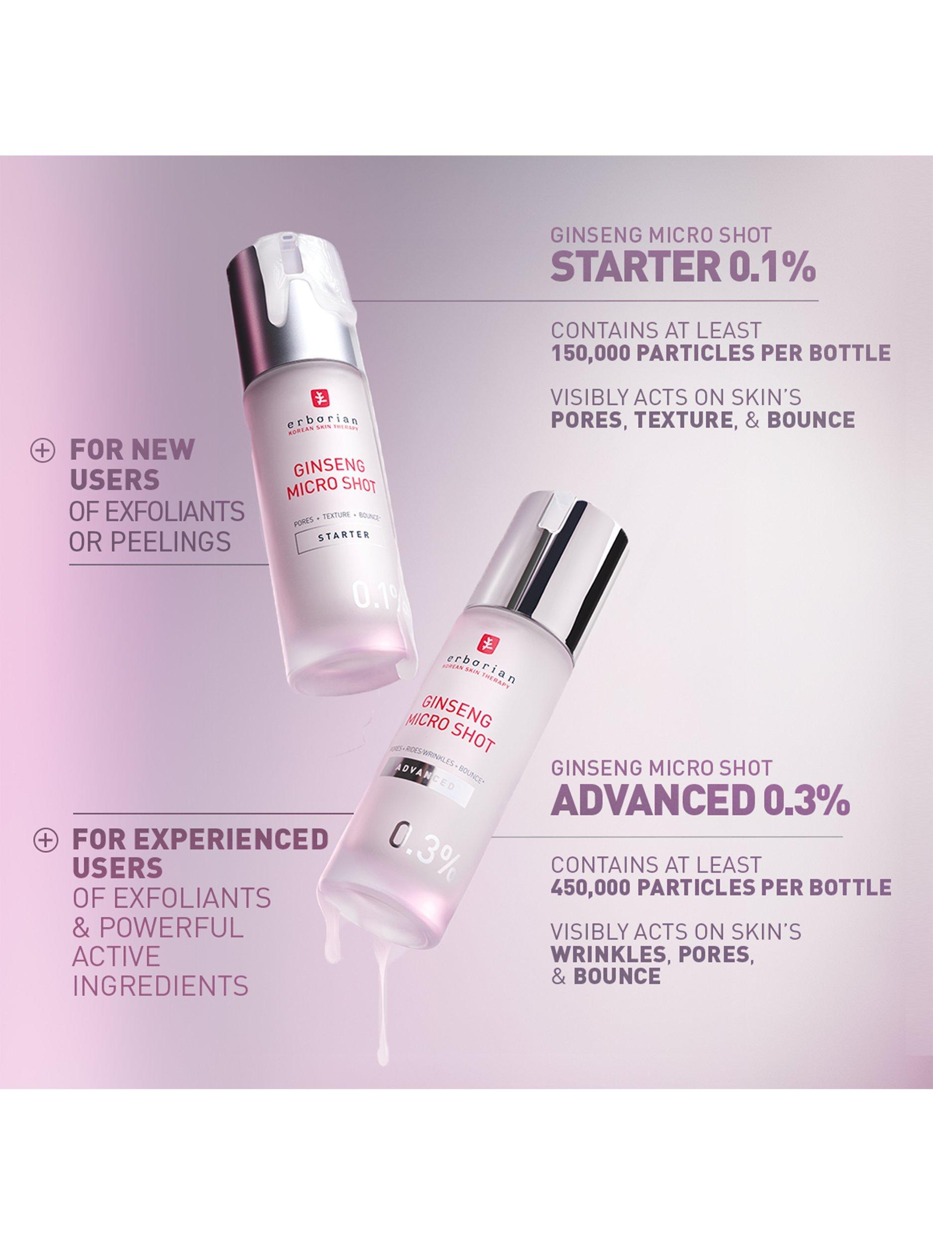 Erborian Ginseng Micro Shot Starter 0.1% Serum 10ml, imported from the UK