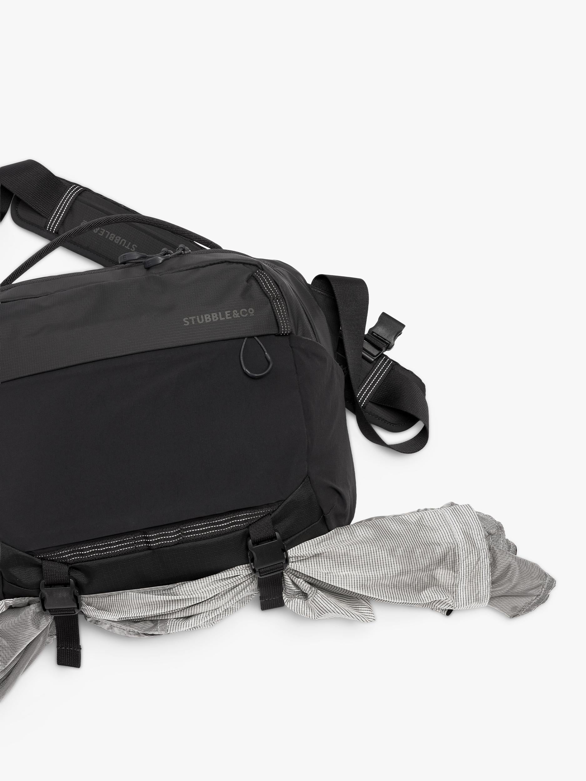 Stubble & Co Motion Sling crossbody bag charcoal 15L (British brand)