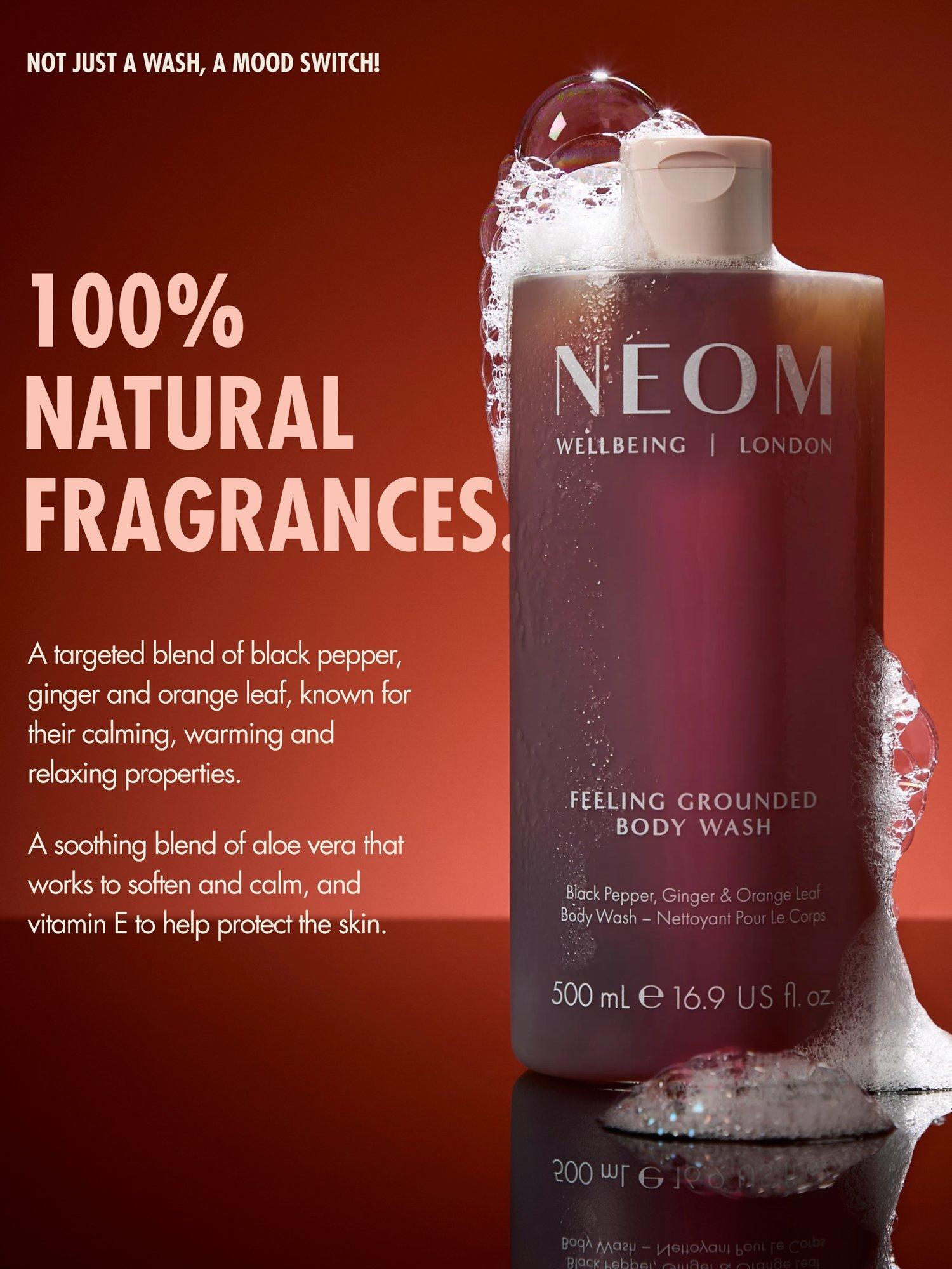 NEOM Wellbeing London Feeling Grounded body wash 500ml, UK version