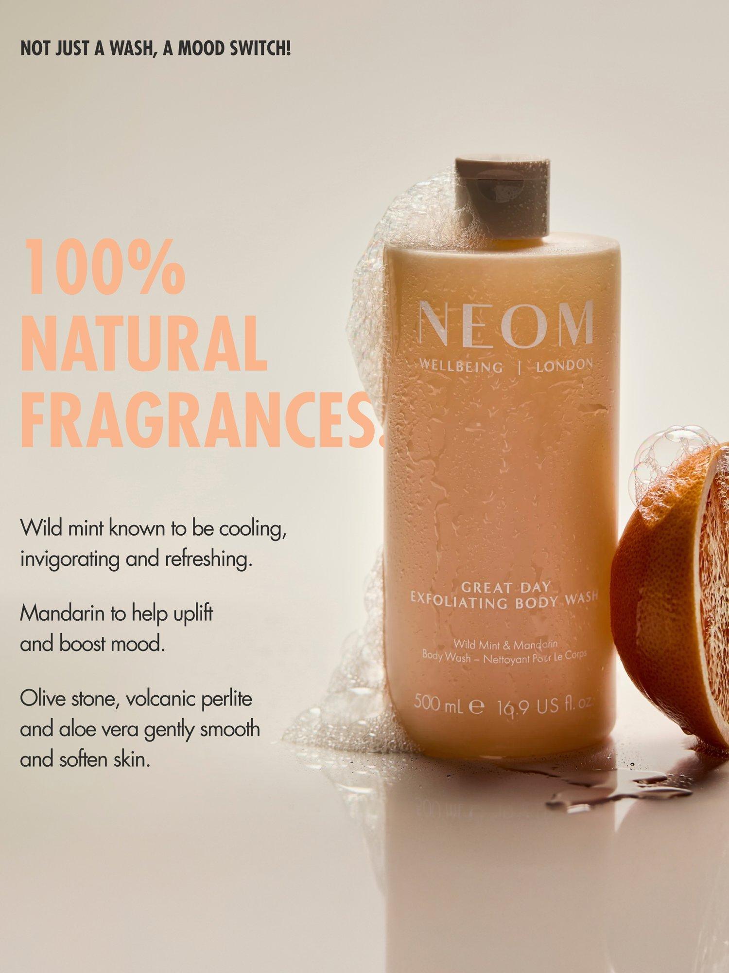 NEOM Great Day Exfoliating Body Wash 500ml, UK version