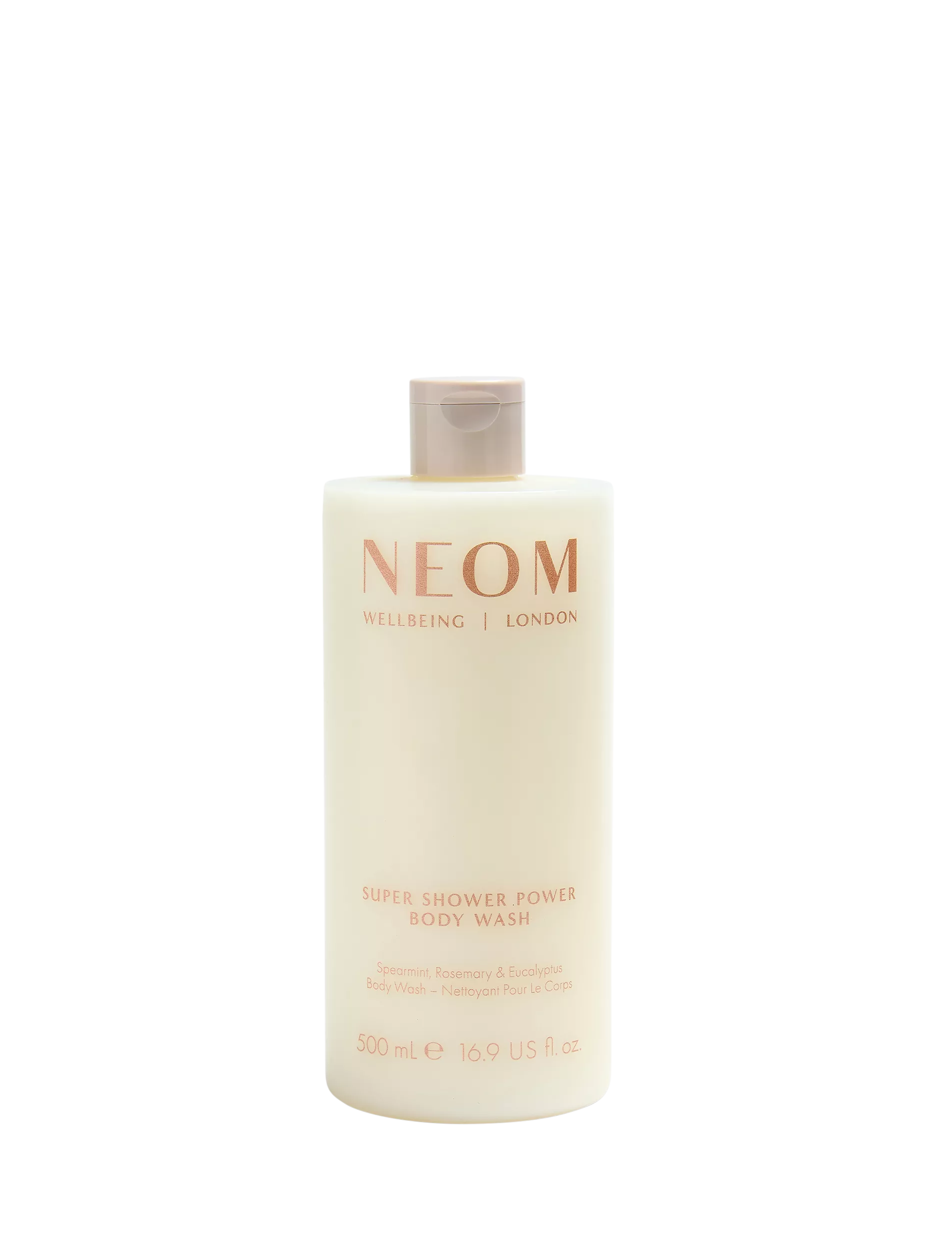 NEOM Wellbeing London Super Shower Power body wash 500ml - British product