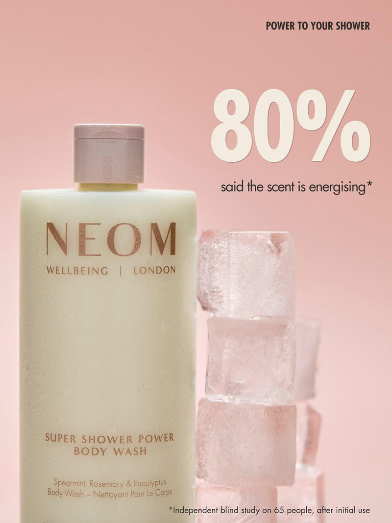 NEOM Wellbeing London Super Shower Power body wash 500ml - British product