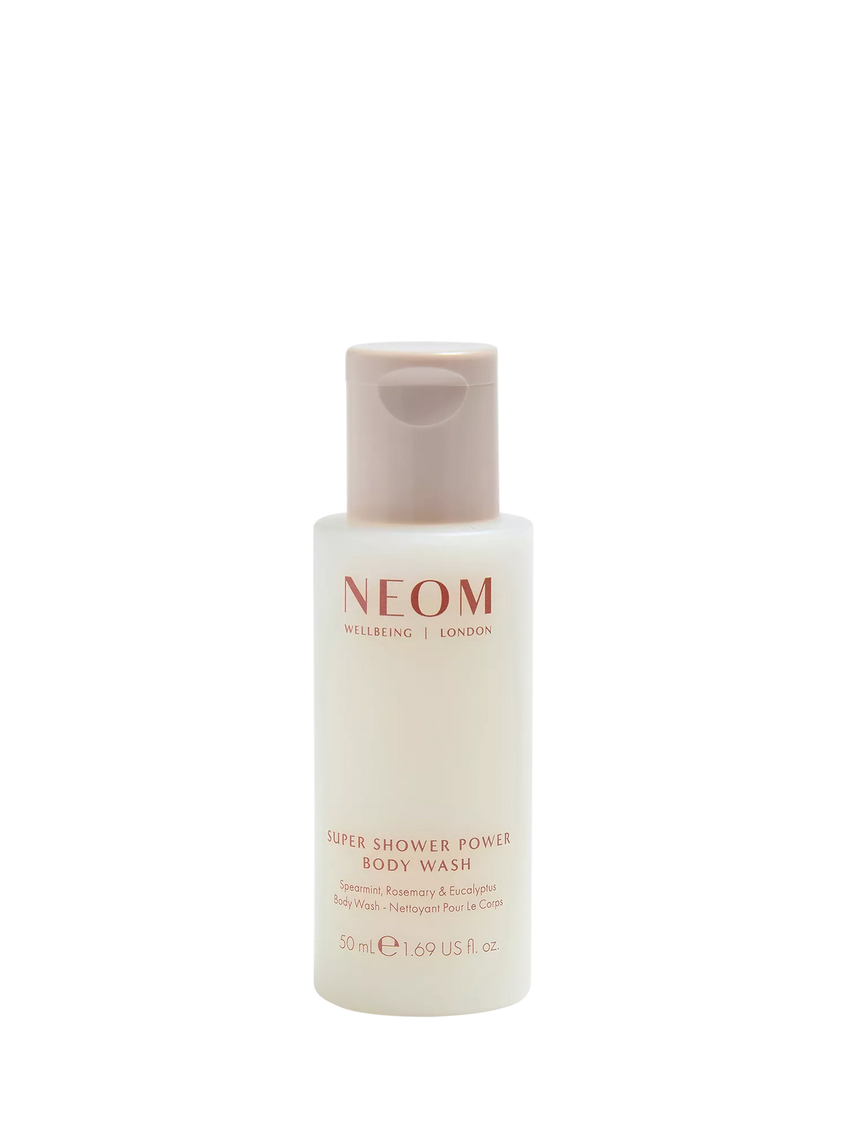 NEOM Wellbeing London Super Shower Power Body Wash Spearmint, Rosemary & Eucalyptus 500ml