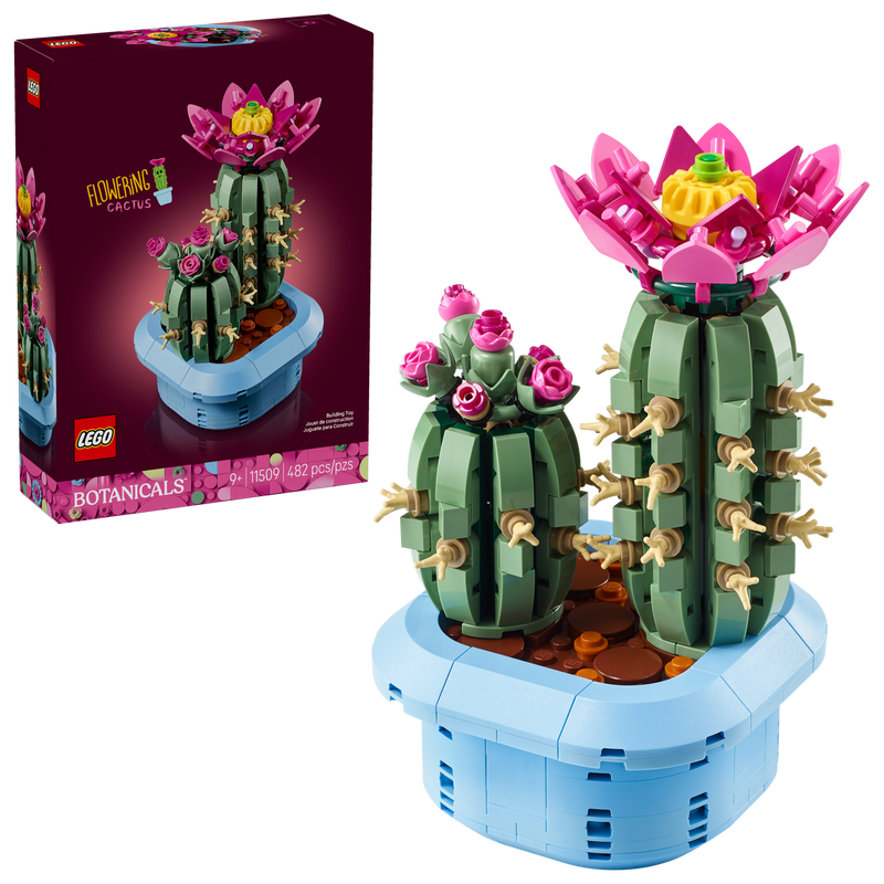 LEGO Botanicals Flowering Cactus building set 482 pieces - British product