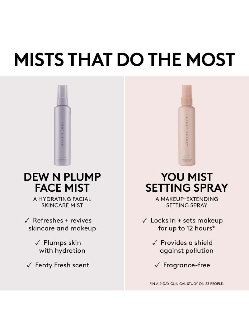 Fenty Beauty face mist Dew N Plump Hydrating Nectar 100ml, imported from the UK