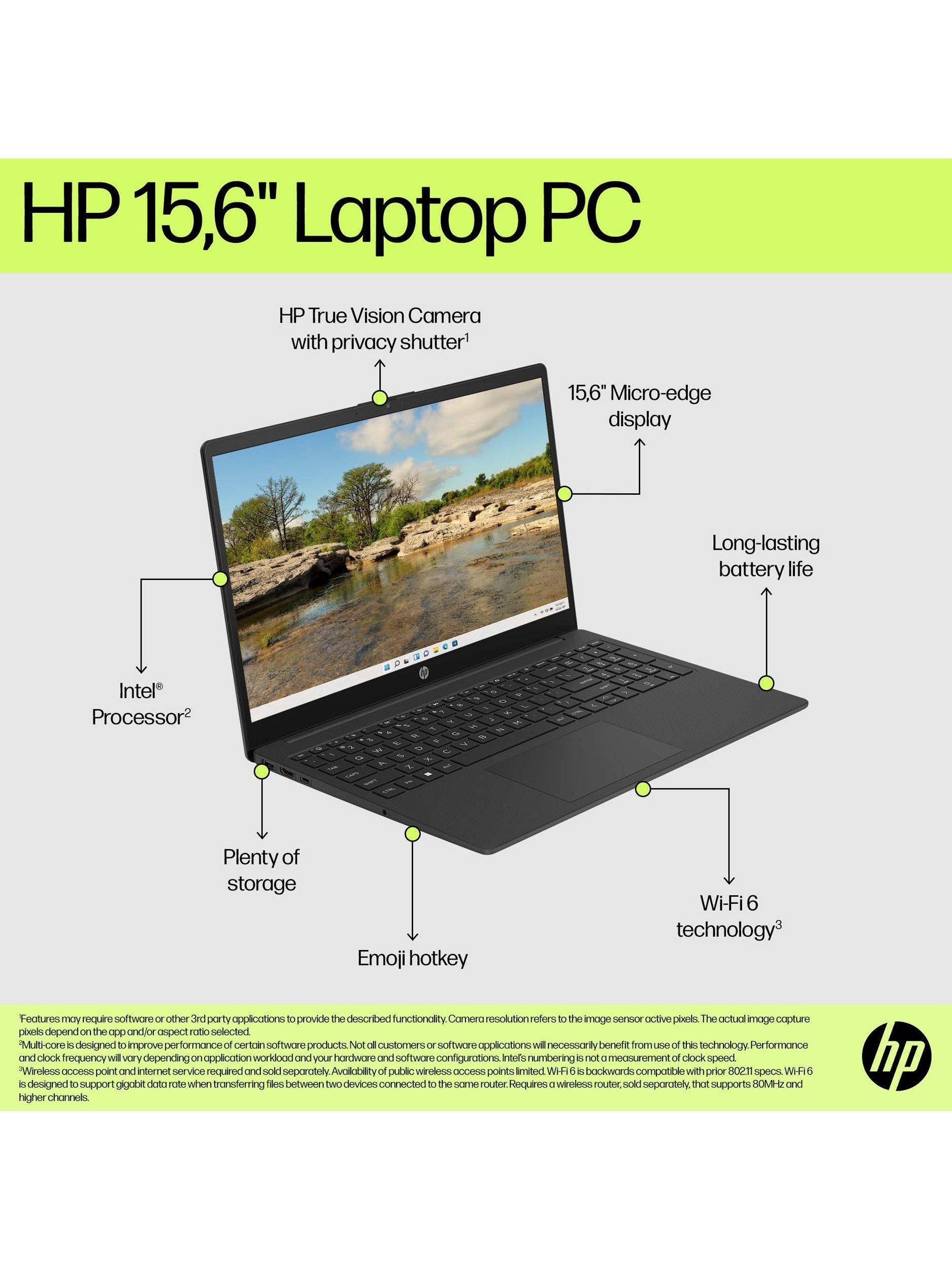 HP 15.6 Intel Core i3 laptop 8GB RAM 256GB SSD - British product