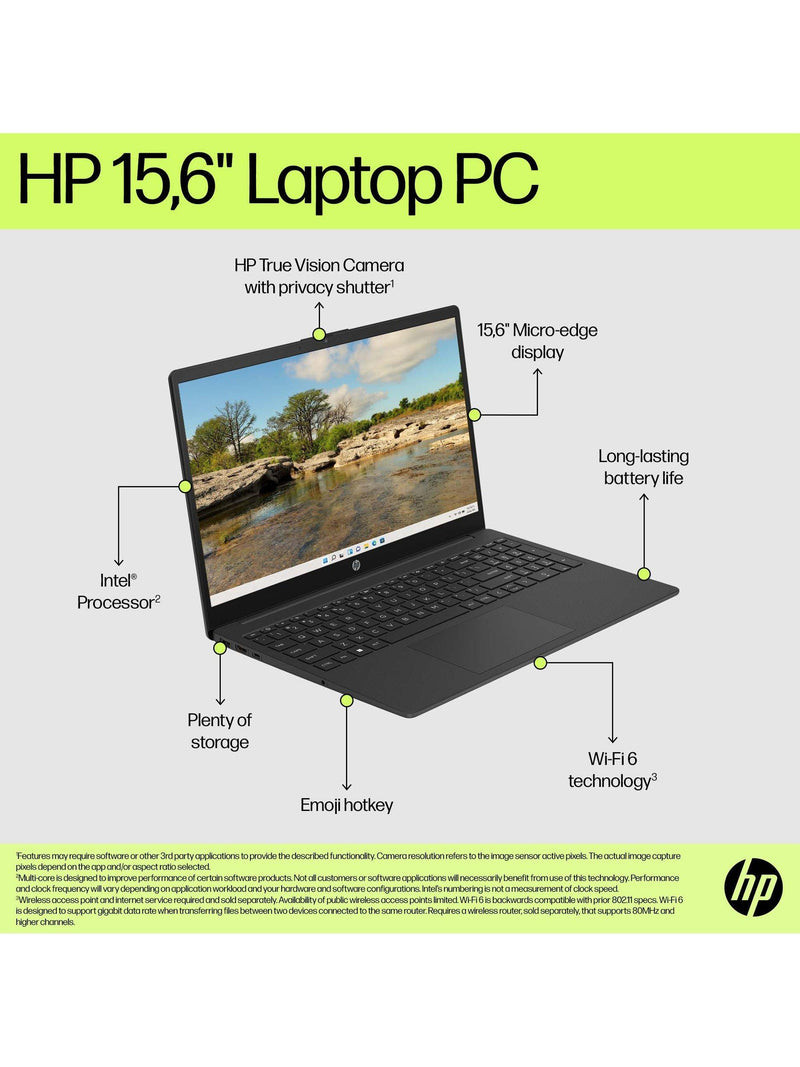 HP 15.6 Intel Core i3 laptop 8GB RAM 256GB SSD - British product