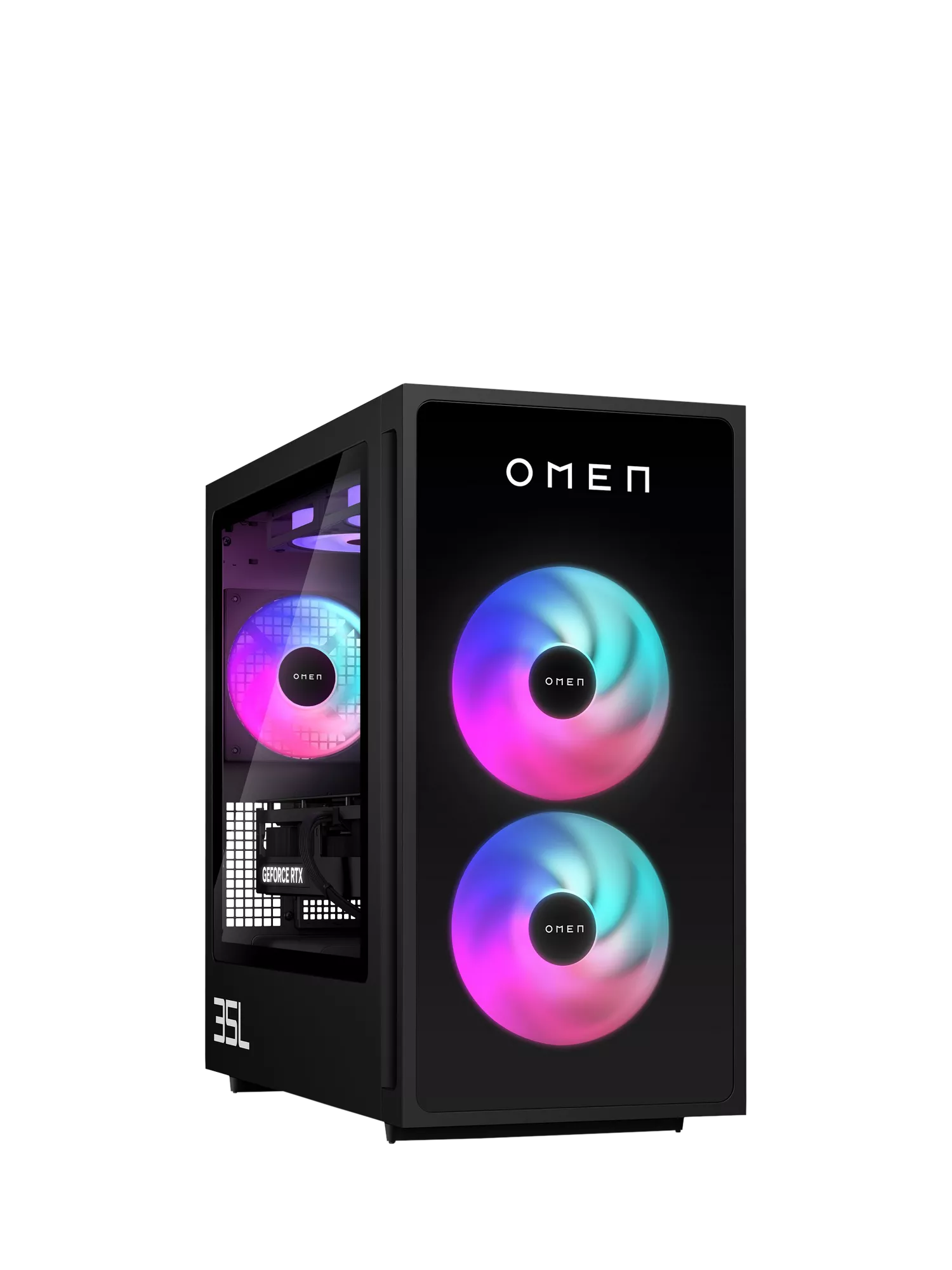 HP OMEN 35L gaming desktop with RTX 5060 Ti - British product