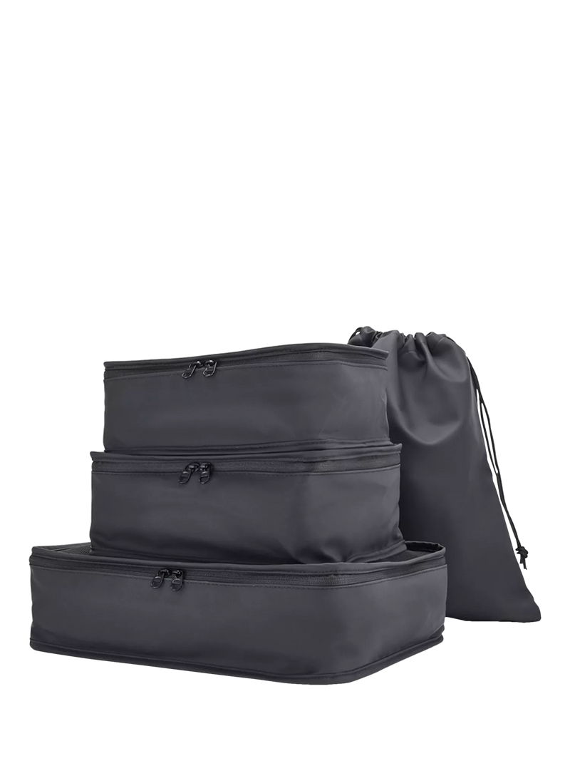 Rock Travel Packing Cubes, Pack of 4, Black