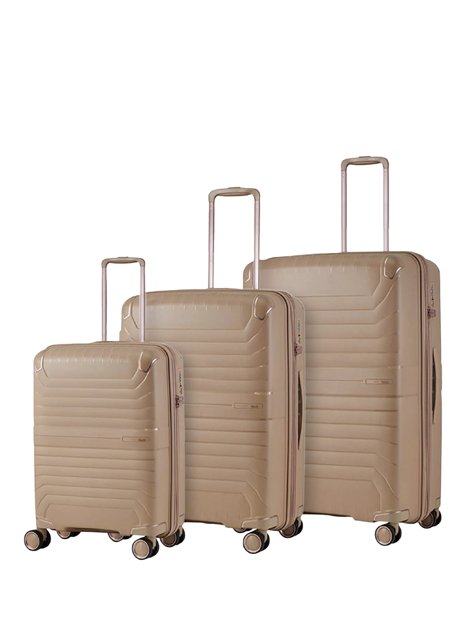 Rock 3-piece expandable suitcase set, imported from the UK