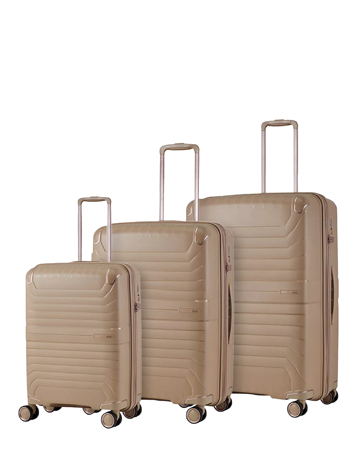 Rock 3-piece expandable suitcase set, imported from the UK