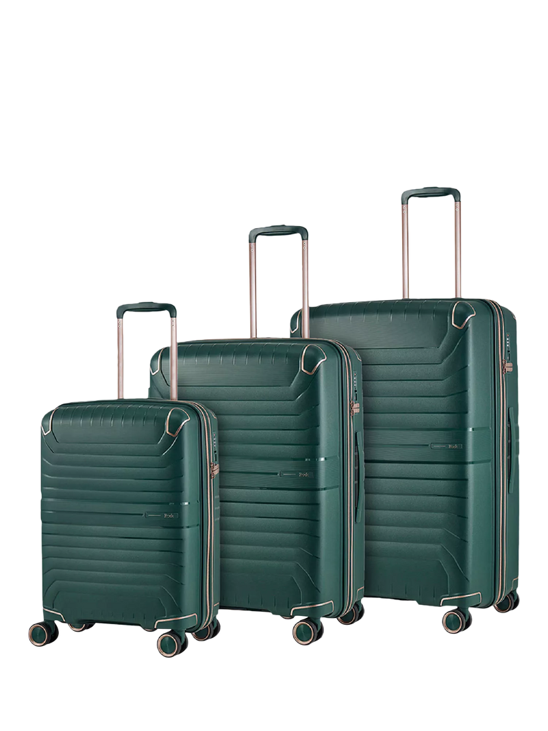 Rock Astrid 3-Piece Expandable 8-Wheel Hard-Sided Suitcase Set