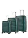 Rock Astrid 3-Piece Expandable 8-Wheel Hard-Sided Suitcase Set
