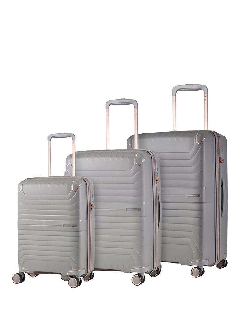 Rock Astrid 3-Piece Expandable 8-Wheel Hard-Sided Suitcase Set