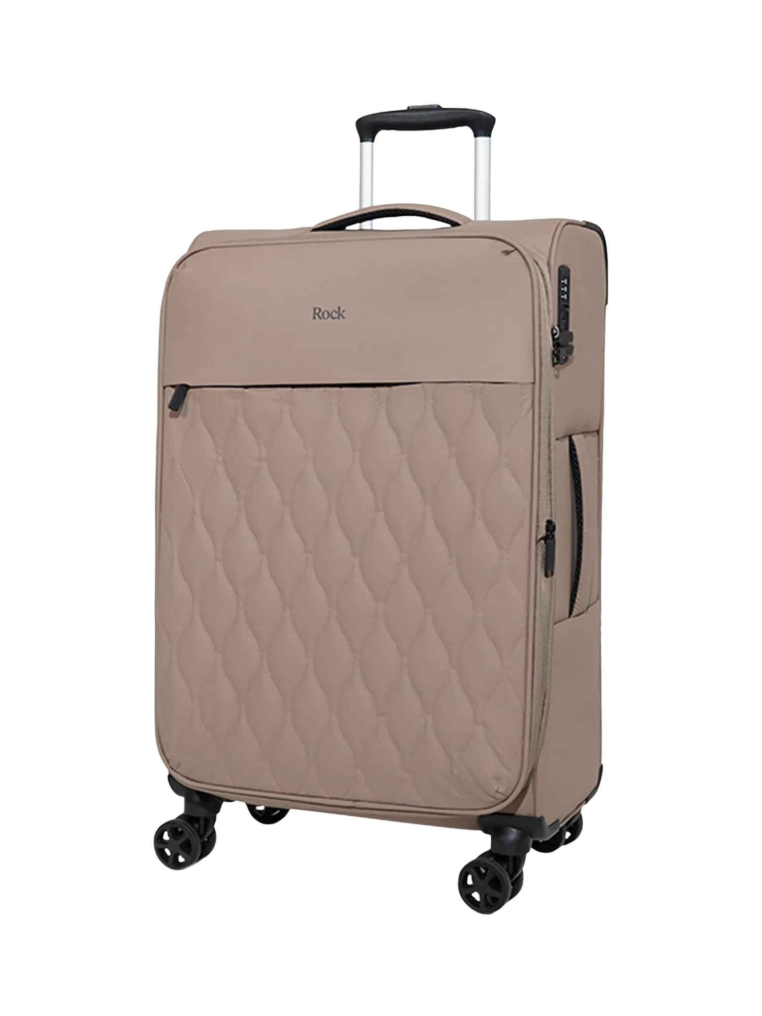 Rock Ember Medium Expandable 8-Wheel Suitcase 46/55L
