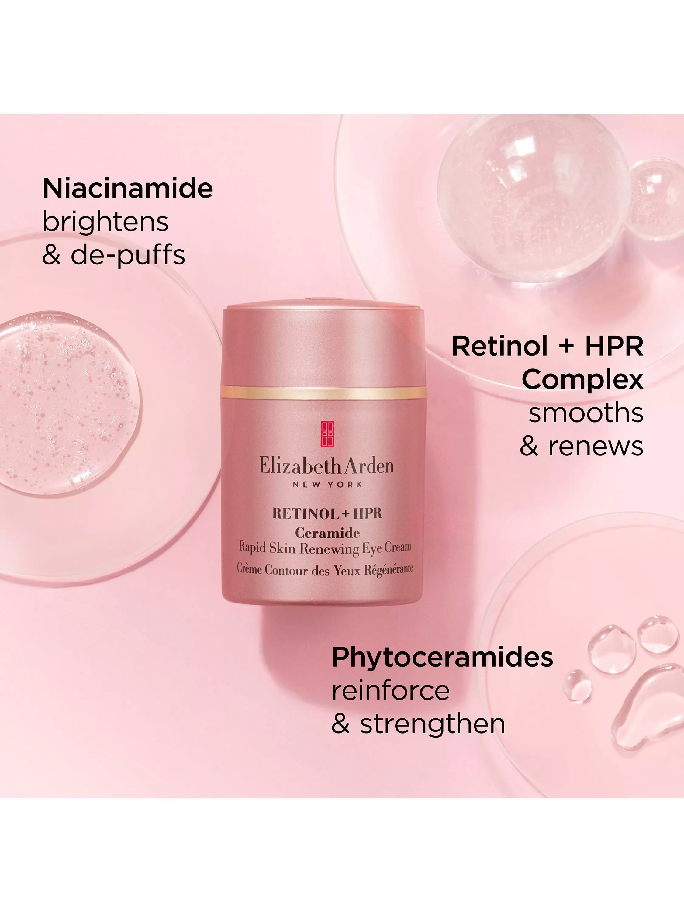 Elizabeth Arden Retinol HPR Ceramide eye cream 15ml, imported from the UK