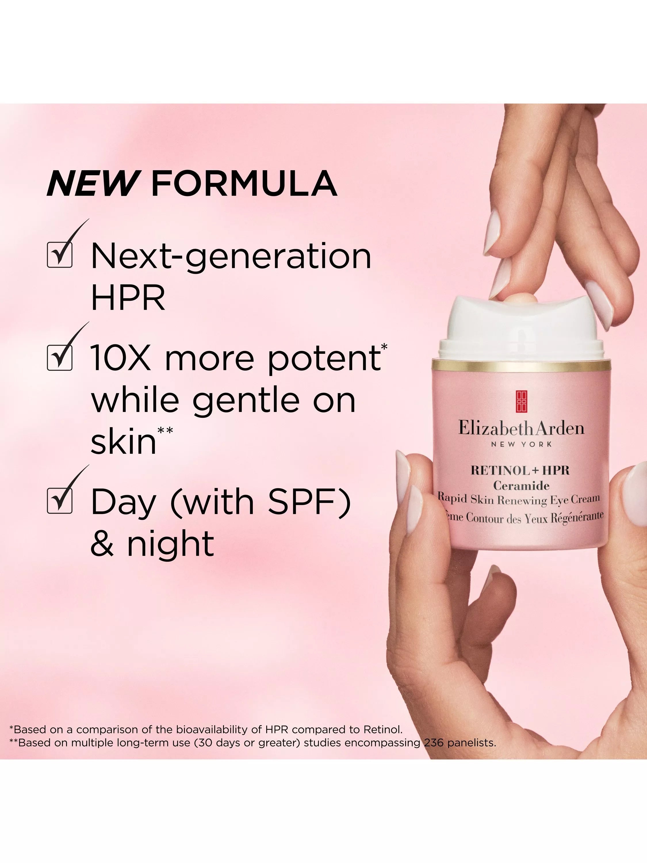 Elizabeth Arden Retinol HPR Ceramide eye cream 15ml, imported from the UK