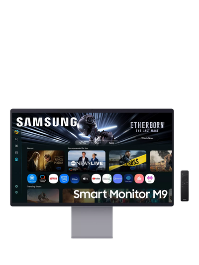 John Lewis Samsung OLED M90SF 4K Ultra HD Smart Monitor, 32, Silver- Buy online at McGrocer