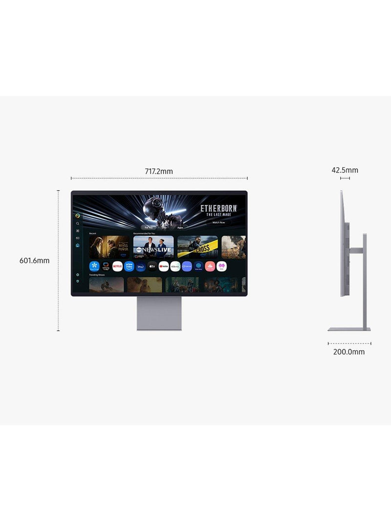 Samsung smart OLED monitor 4K 32-inch, imported from the UK