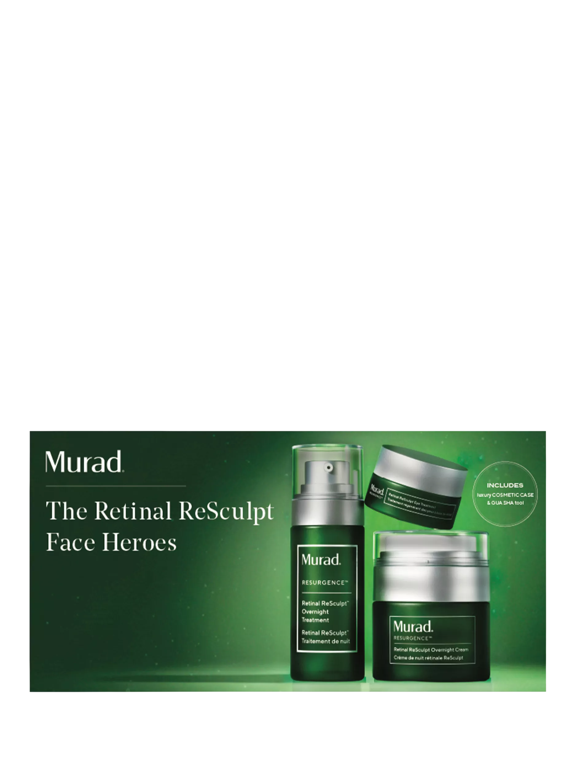 Murad Retinal ReSculpt skincare gift set with treatments - British product