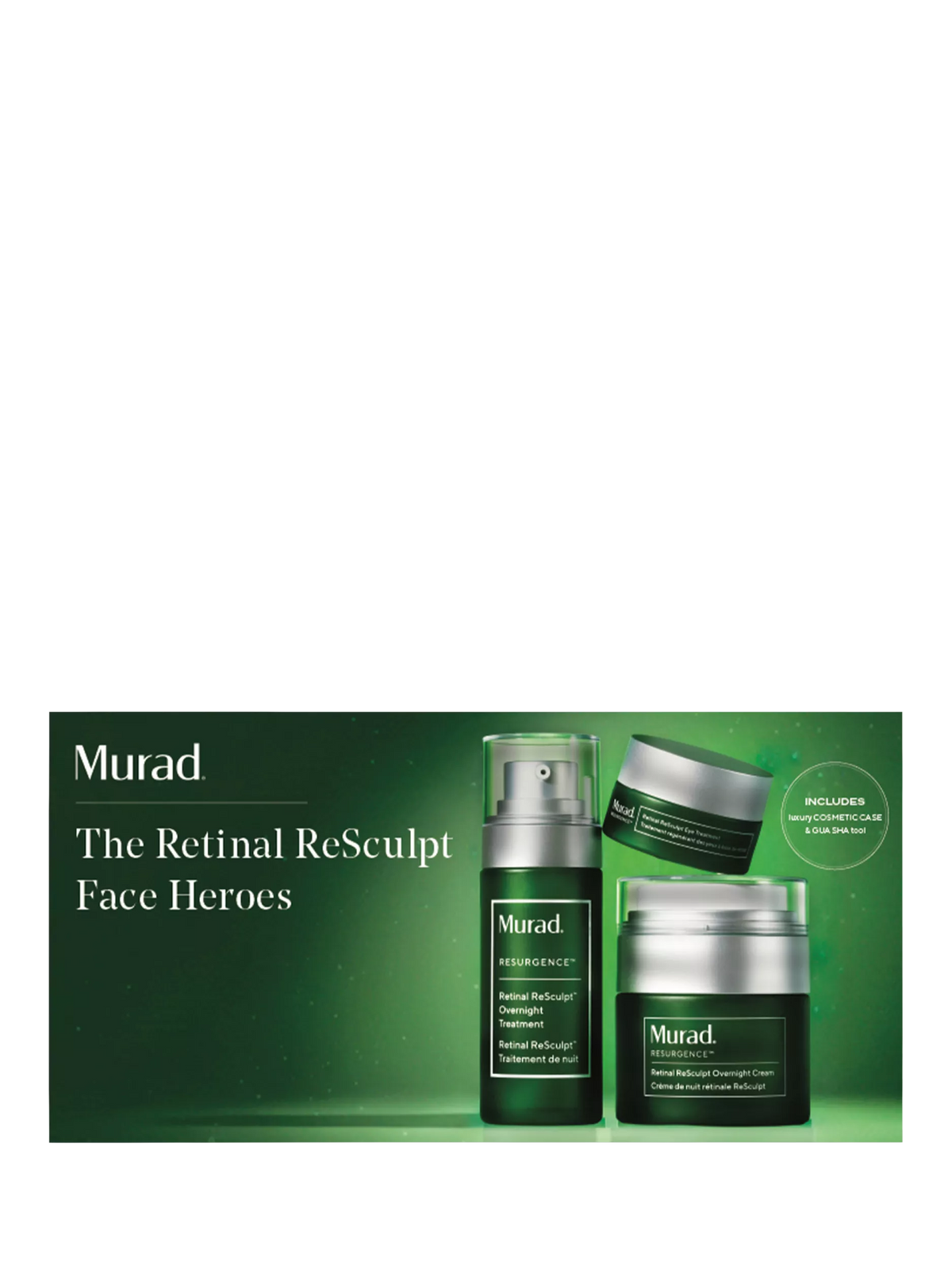 Murad Retinal ReSculpt skincare gift set with treatments - British product