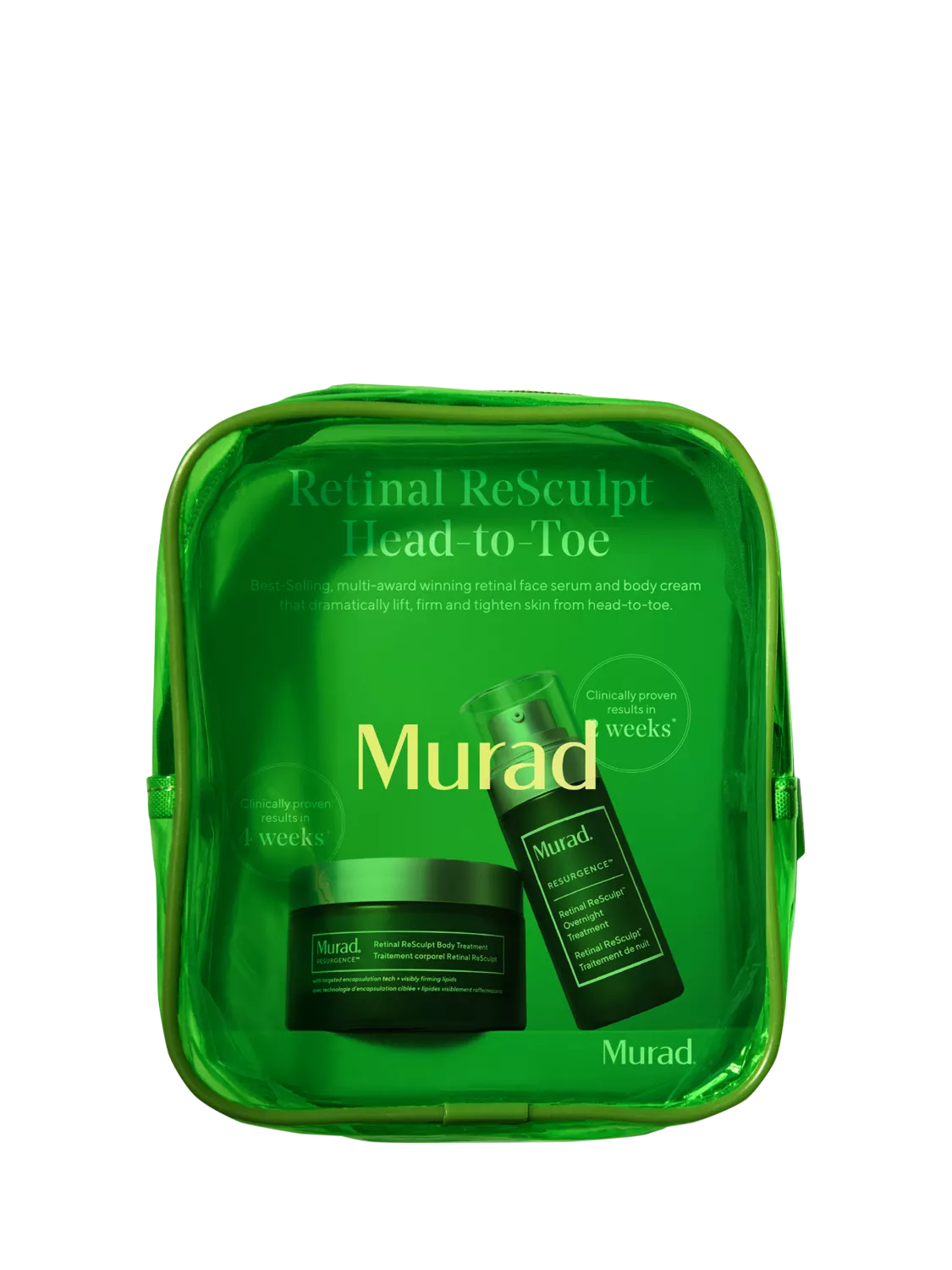 Murad Retinal ReSculpt head-to-toe skincare gift set, UK version