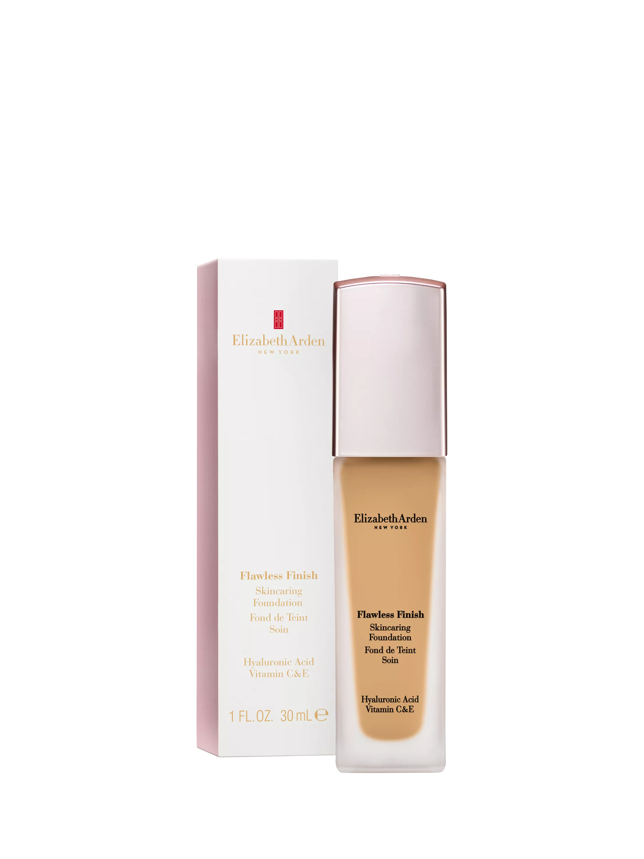 Elizabeth Arden Flawless Finish Skincaring Foundation 30ml, imported from the UK