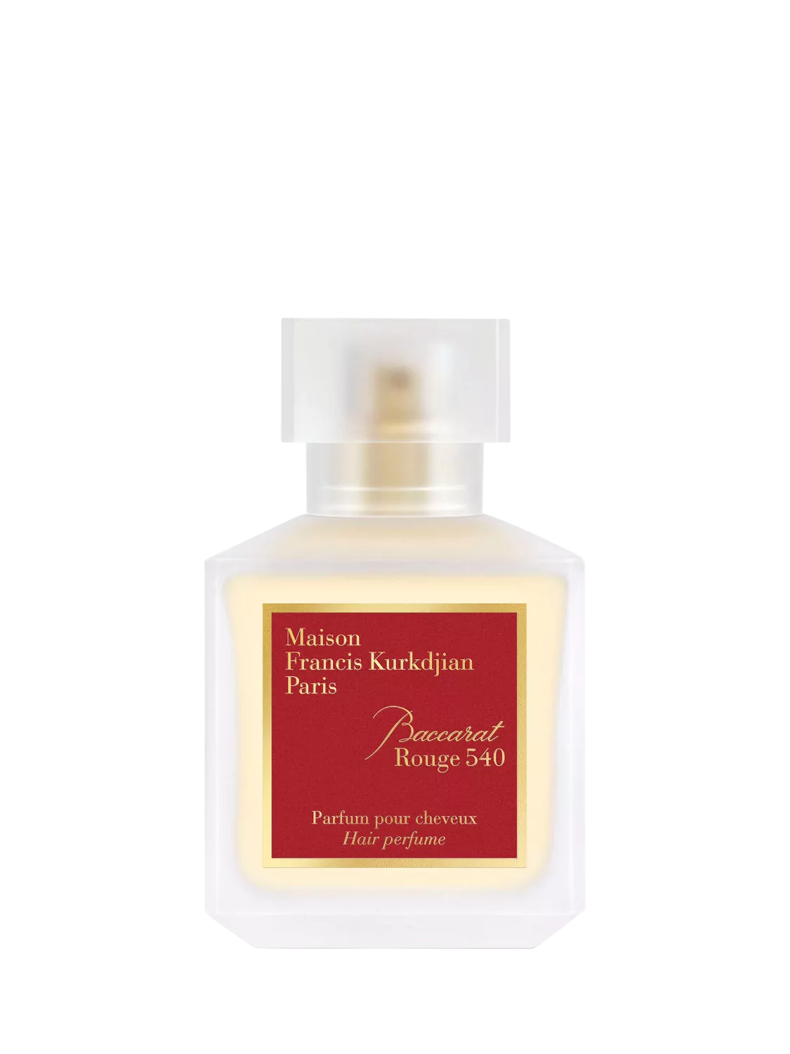 Maison Francis Kurkdjian Baccarat Rouge 540 hair perfume 70ml, imported from the UK