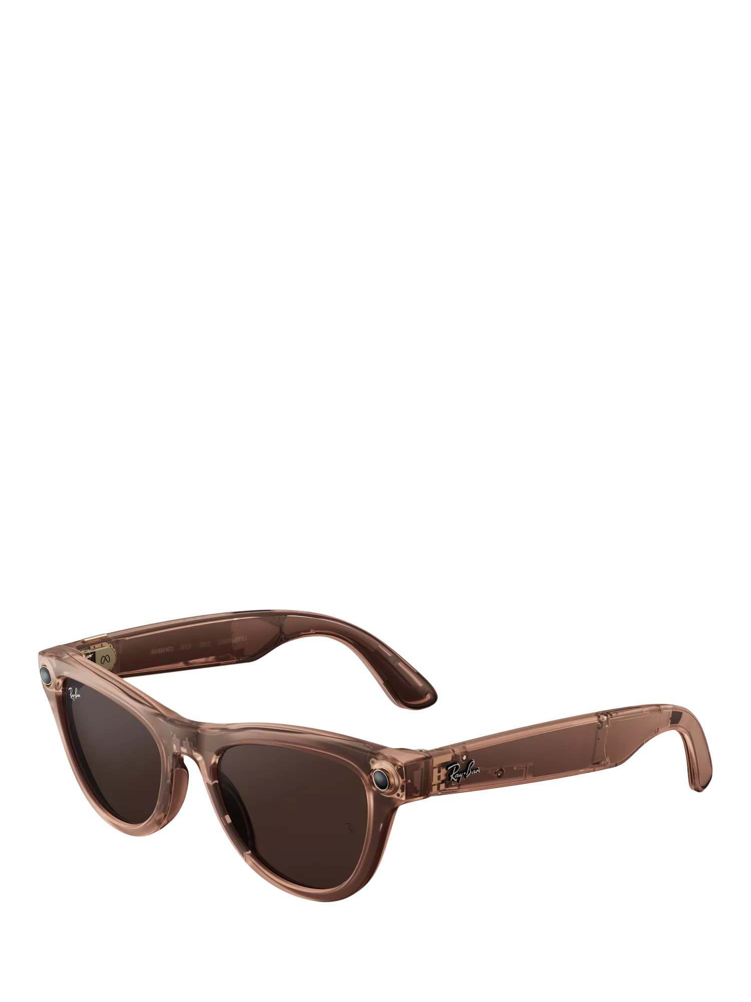 Meta Ray-Ban Skyler smart glasses peach clear to brown transitions lens, UK version