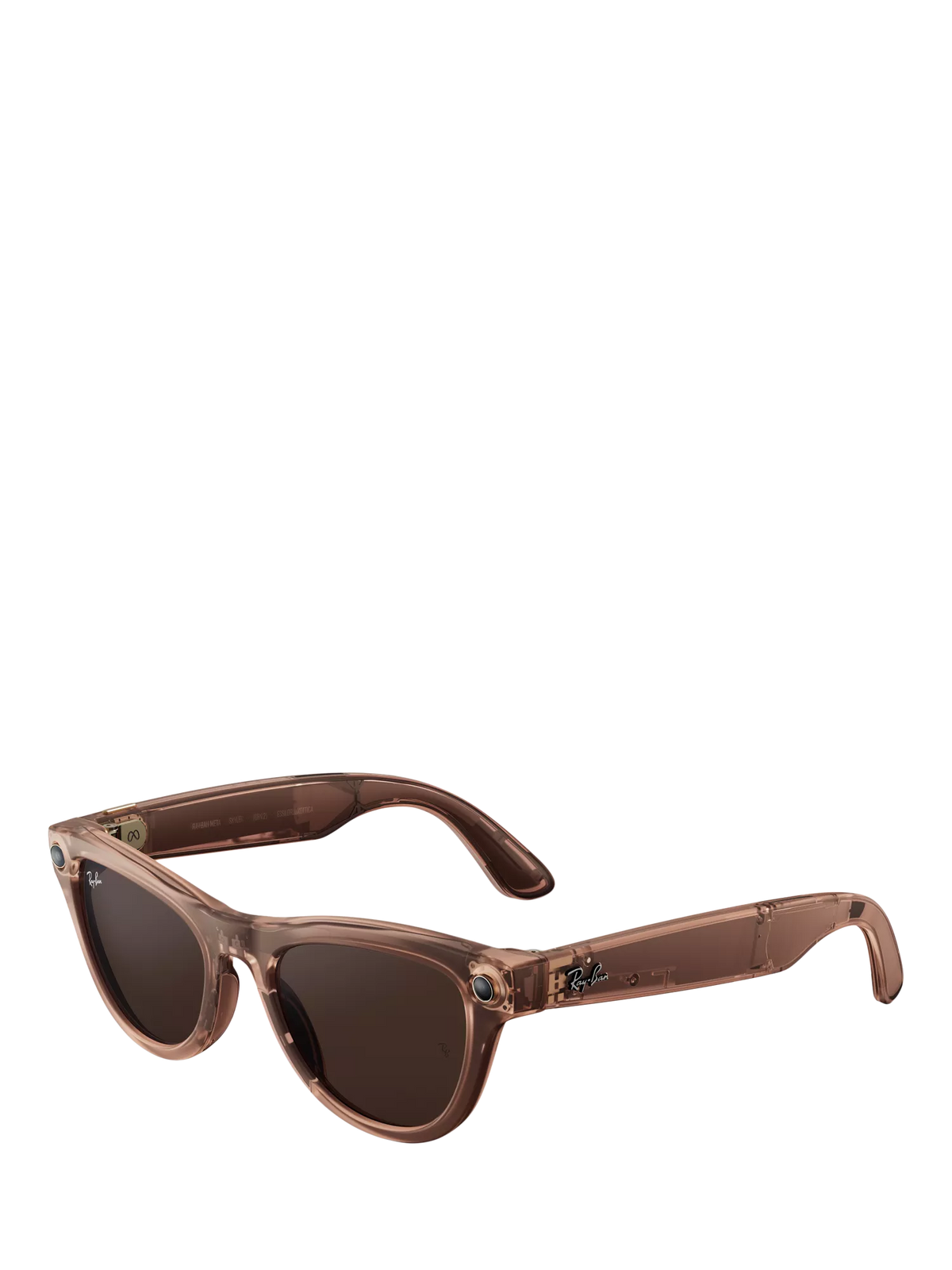 Meta Ray-Ban Skyler smart glasses peach clear to brown transitions lens, UK version