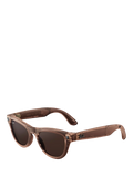 Meta Ray-Ban Skyler smart glasses peach clear to brown transitions lens, UK version