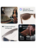 Meta Ray-Ban Skyler smart glasses peach clear to brown transitions lens, UK version