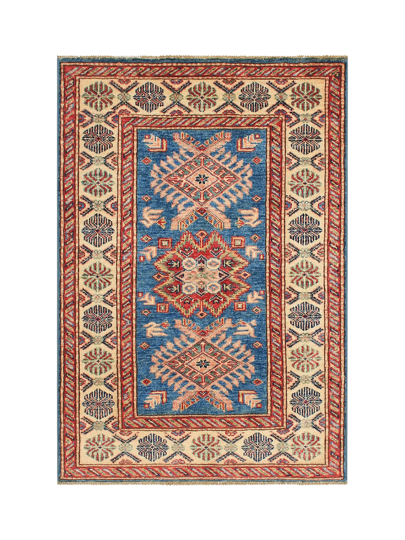Gooch Oriental Supreme Kazak blue rug 119x83 cm (British brand)