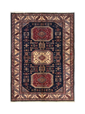 Gooch Oriental Kazak wool rug 180x127cm blue, imported from the UK