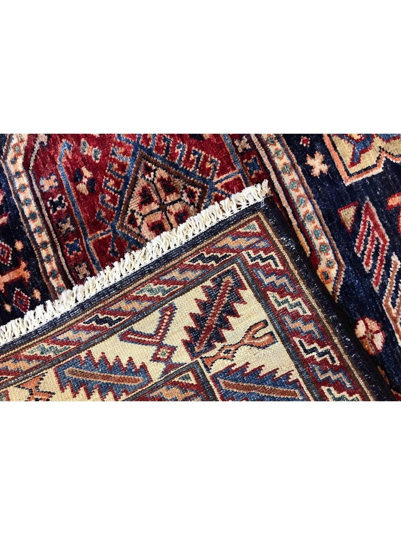 Gooch Oriental Kazak wool rug 180x127cm blue, imported from the UK