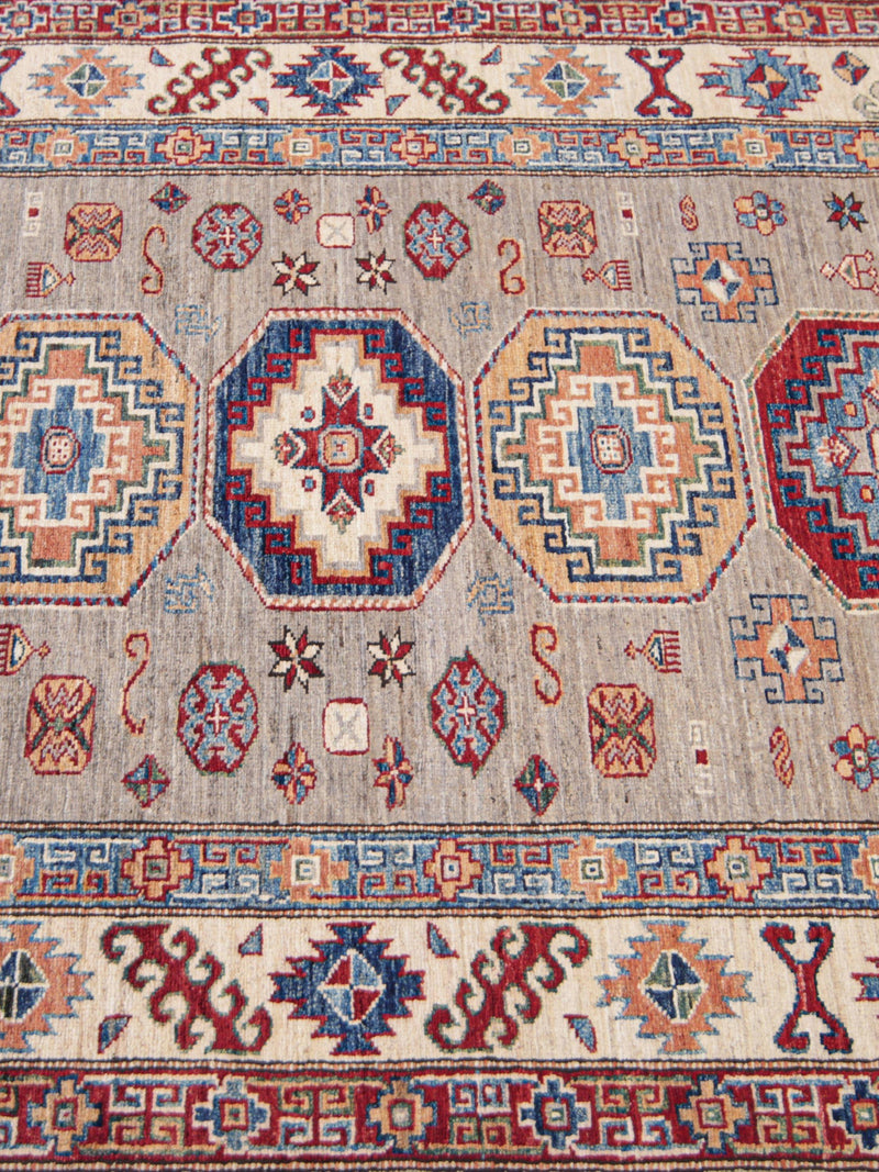 Gooch Oriental Supreme Kazak pure wool rug grey 183x119 cm, UK version