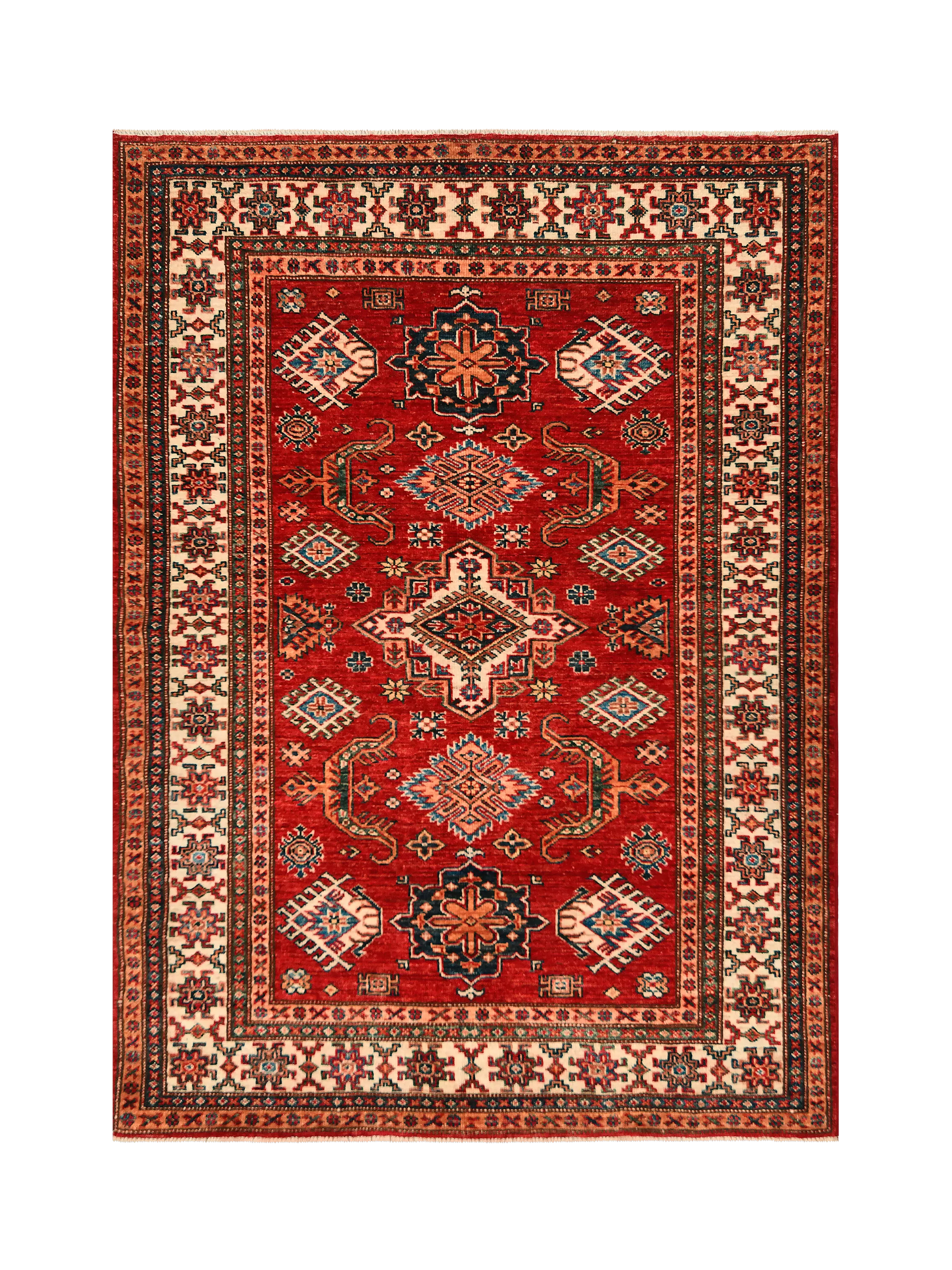 Gooch Oriental Kazak wool rug red - British product