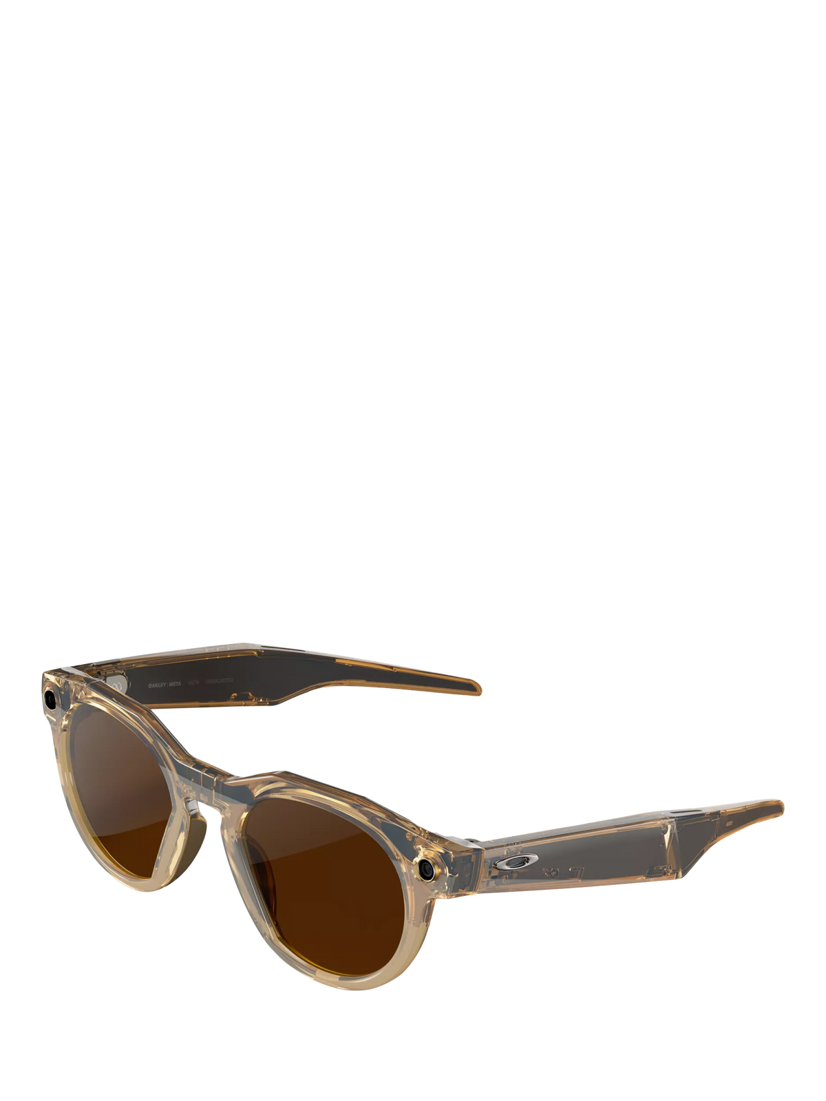 Oakley Meta HSTN brown smart glasses with clear to brown Transitions lenses (British brand)