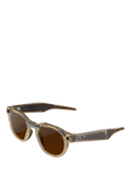 Oakley Meta HSTN brown smart glasses with clear to brown Transitions lenses (British brand)