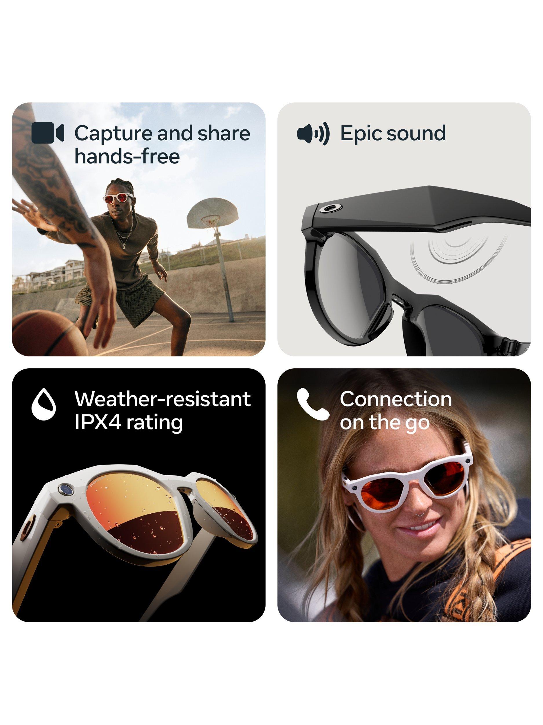 Oakley Meta HSTN brown smart glasses with clear to brown Transitions lenses (British brand)
