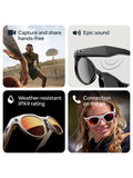 Oakley Meta HSTN brown smart glasses with clear to brown Transitions lenses (British brand)