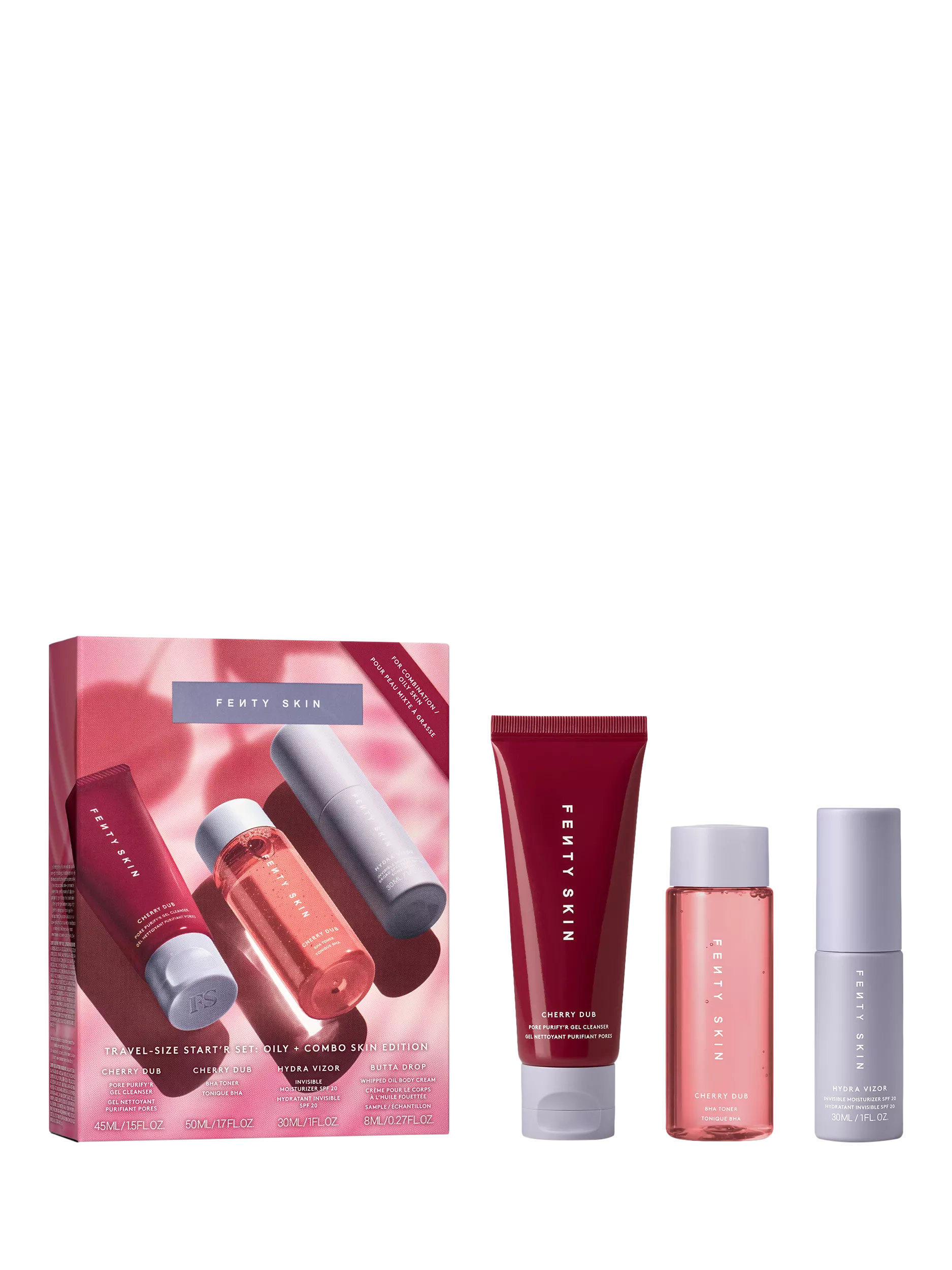Fenty Skin Start'r travel size set for combination oily skin - British product